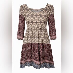 Hem & Thread Multicolor Patterned dress